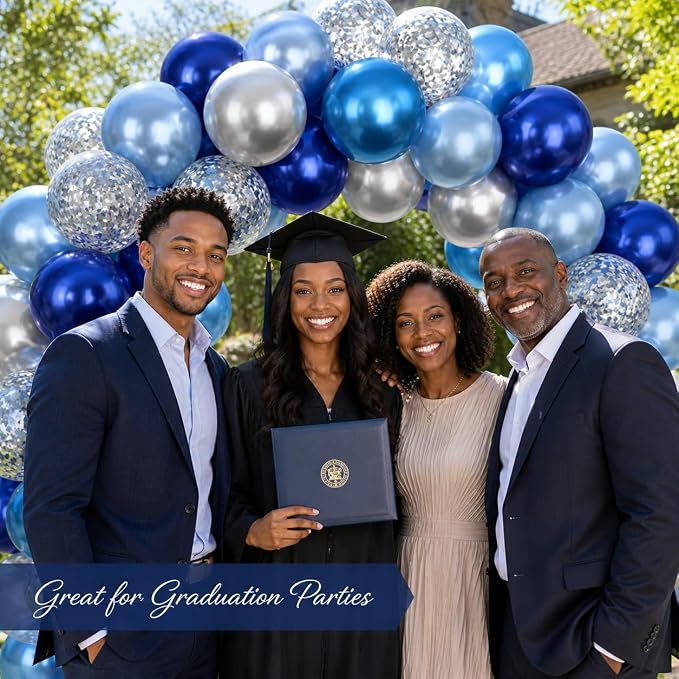 Blue and Silver Balloons - Image 8