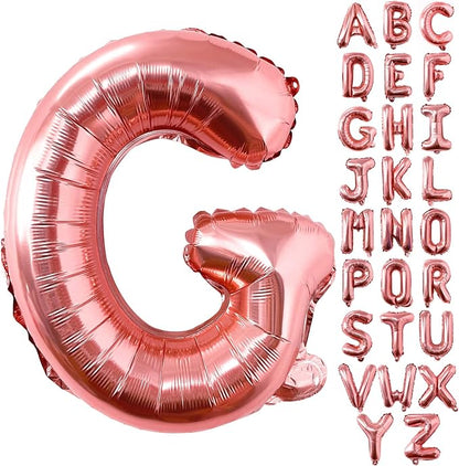 Lovoir 40 Inch Large Rose Gold Letter G Balloons Big Size Jumbo Mylar Foil by Lovoir