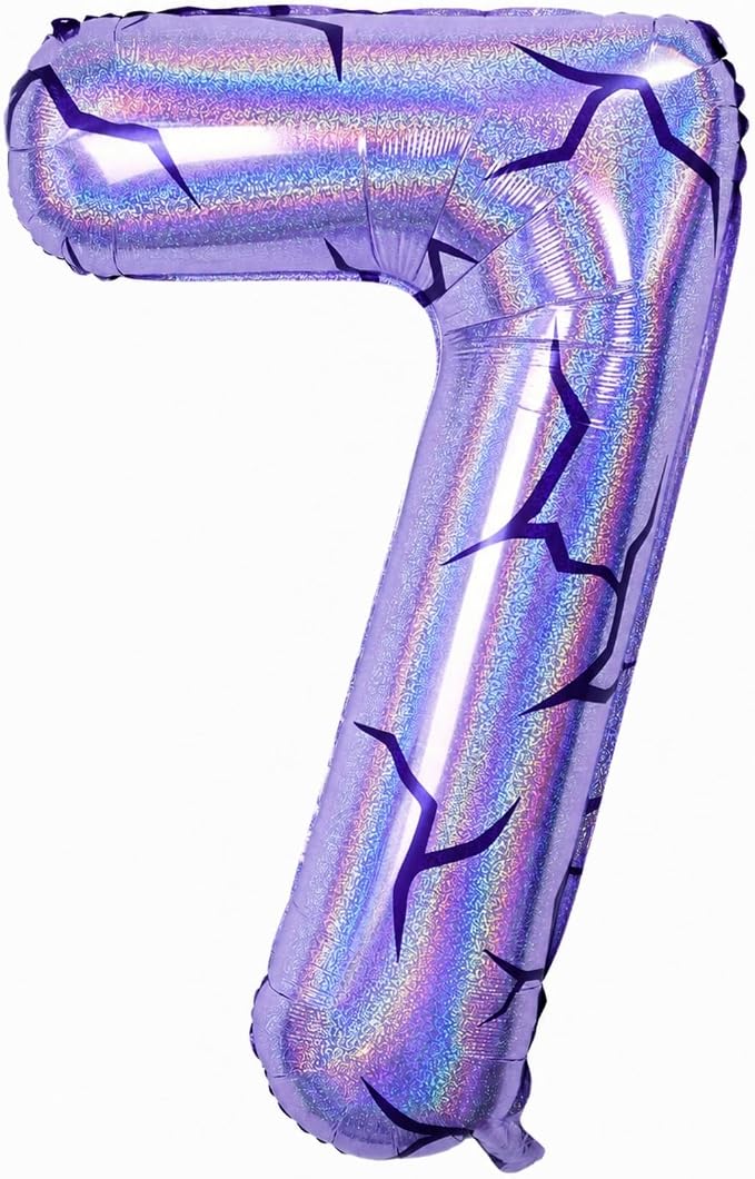 40 Inch Purple Kpop Number 7 Balloon by Froova
