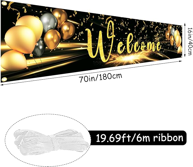 Welcome Banner - Welcome Home & Back Banner 6x1.3ft - Durable Polyester - - Image 4