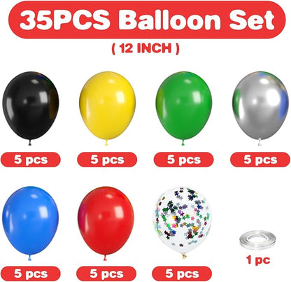 Red Yellow Blue Balloon, Themed Party Supplies - Image 2