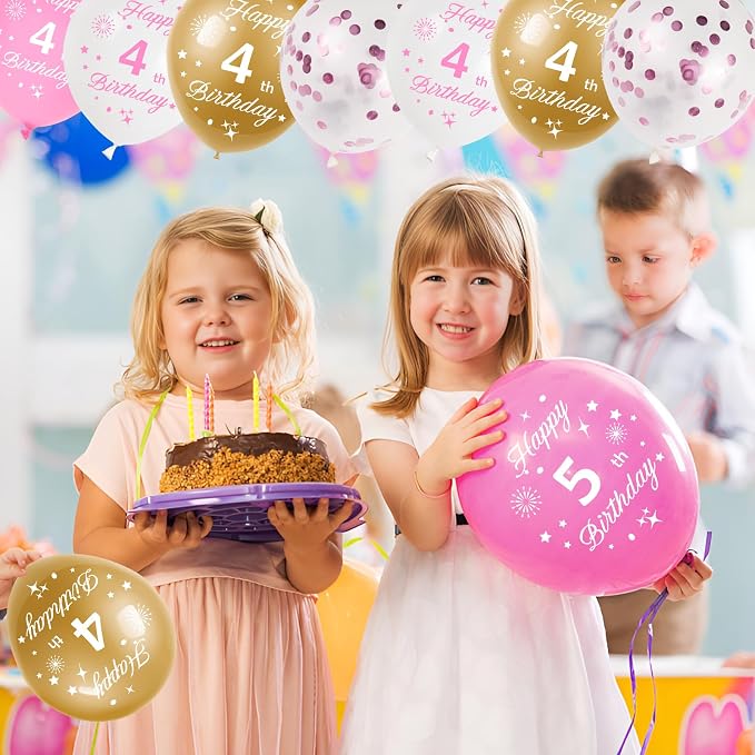 Pink 12th Birthday Balloons for Girls 12th Birthday Party Decorations, 12inch - Image 6
