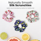 cute fruit design scrunchies for all hair type 10pack elastic hair band great for ponytails XL srcunchies set these soft hair ties is great for every occasion