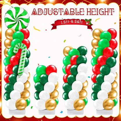 Kasyat 2 Sets Christmas Candy Balloon Column Stand Kit - Image 5