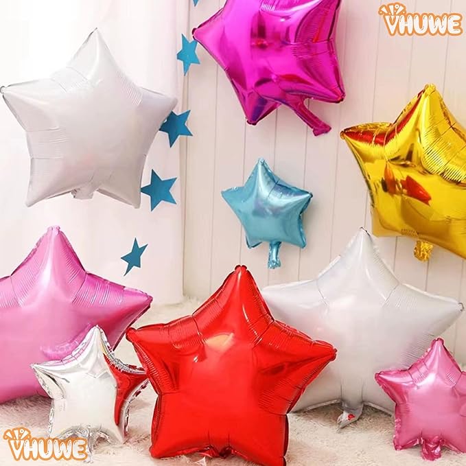 White Sand Star Balloons 18 Inch - Image 9