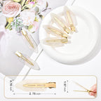 20PCS Bridesmaid Hair Clips No Bend Hair Clips Bridesmaid Hair Accessories Gifts Makeup White Creaseless Clips for Bride Women Girl(20Pcs/10Cards)