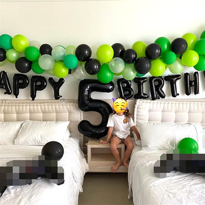 60th Birthday Balloons Black for Women, 40 Inch Giant Mylar Foil Number 60 - Image 5