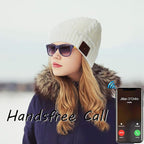 Wireless Music Hat Men Women Beanie Girls Hat Over Ear Headset Sports Stereo Headphone with Microphone Speaker Womens Beanie Cap