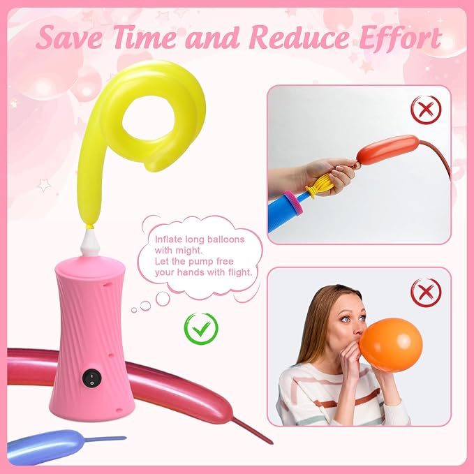 Balloon Pump Electric Air Pump for Long Balloon Inflator Blower Machine for - Image 4
