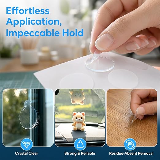 Sticky Dots 3 Size Mix Double Sided Sticky Dots Easy Peel Tabs No Damage - Image 6