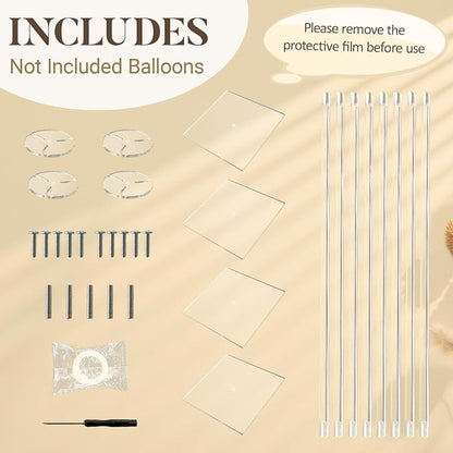 OurWarm Clear Acrylic Balloon Centerpiece Stand - Image 3