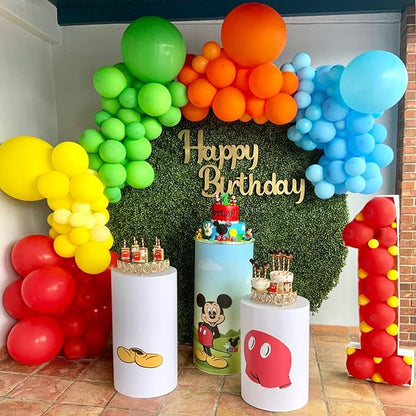 CANREVEL 129pcs Rainbow Balloon Arch Kit 18 12 10 5 Inch, Colorful Balloons - Image 3