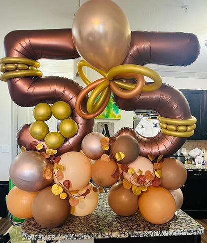 Number Balloons Brown 5 Balloon 40 inch - Image 2