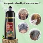 leorx Hair Dye shampoo, 3 In 1 Blonde Brown Color Shampoo Hair Dye For Refresh Hair Instant Herbal Coloring Shampoo For Women&Men - Tintes Para El Cabello Profesional