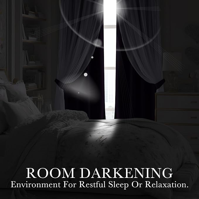 PONY DANCE Bedroom Curtains Purple, Royal Purple | Mix & Match Room Darkening - Image 6