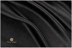 19 Momme Premium Mulberry Black Silk Pillowcase for Hair and Skin | Handcrafted Hypoallergenic & Anti-Acne 100% Silk Pillow Cases with Zipper | King - 20" x 36", Midnight