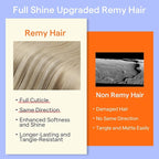 Full Shine Human Hair Extensions Blonde 14 Inch Teddy Bear Blonde Balayage Real Hair Extensions Clip in Human Hair 120 G 7 Pcs