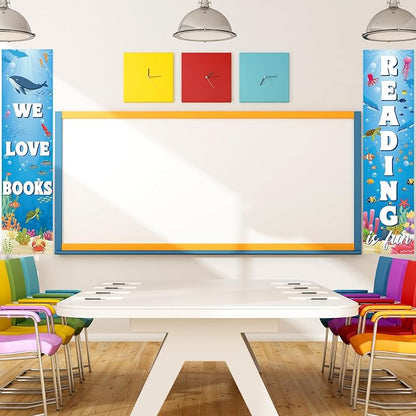 Sideim Classroom Reading Poster Decorations, Reading Sign - Image 6