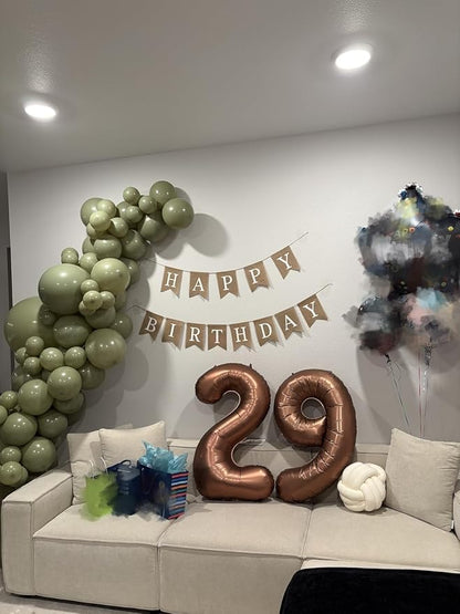 2 Balloon 40 inch Coffee Number Balloons - Image 3