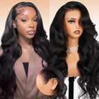 Arabella Hair 13x6 Lace Front Wigs Human Hair 210% Density Glueless Wig Human Hair 100% Body Wave Human Hair Wigs 12A Pre Plucked Pre-Bleached Pre-Cut Glueless Wig (24inch,13x6 body wave)