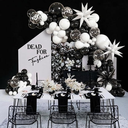 Black and White Balloons Arch Kit - Image 3
