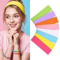 8Pcs Headbands for Women Girls Valentines Day Gifts, Stretchy Soft Neon Head Bands GiftSet Woman Gift for Her Fashion Hair Accessories hairband Galentines Gifts Christmas Easter Basket Stuffers