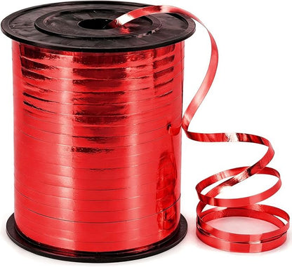 500 Yards Curling Ribbon, 1/5 Inch Shiny Red Ribbon, Balloon String, Party by YCDMLJC