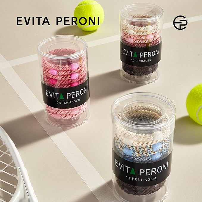 EVITA PERONI 12 Pcs Hair Ties, High Elastic Ponytail Holders, Hair Ties No Damage for Thick Curly Hair Women Men (Lemon Zest)