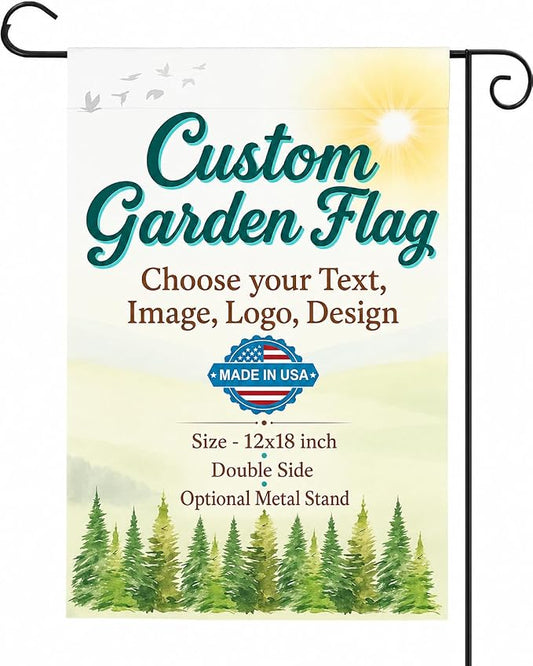 DC Custom Garden Flag with Stand, Double Sided custom yard flag Made in USA | by DreamController