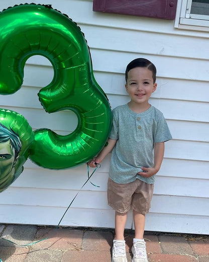 Green Number 13 Balloon 40 Inch - Image 3