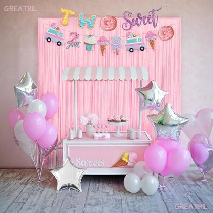 Pastel Pink Party Backdrop Decoration - Image 2