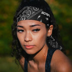 Suddora Paisley Print Bandana Headband, Multi-sport Boho Style Bandana, Non-slip Fabric, Unisex Head Accessory for Bikers