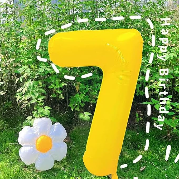 40 inch Yellow Number Balloon Giant Foil Helium Balloons Number 8 Balloon - Image 7