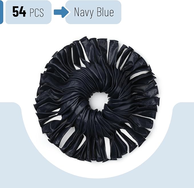 Mr. Pen- Navy Blue Balloons, 12 Inch, 54 Pack | Navy Blue Latex Balloons - Image 2