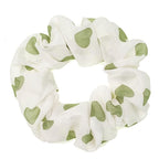 LOOKSEVEN Scrunchies for Hair Women, 5PCS Bandana Scrunchy Hair Ties, Heart Shape