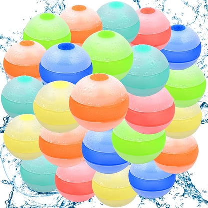 Reusable Water Balloons, Quick Fill Self-Sealing Water Bomb Balloons, by Unknown