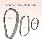 Kitsch Hair Ties No Damage for Kids, Teens and Women - Rubber Bands for Hair Styling | No Snag Hair Elastics | Daily Hair Accessories | Ideal Gifts for Women - 500pcs (Brown)