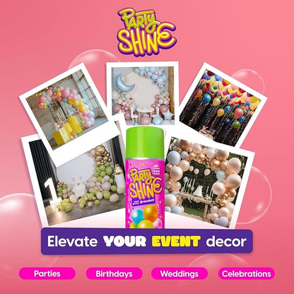 Party Shine Bubble Gum Balloon Shine Spray, Silicone Spray - Image 7