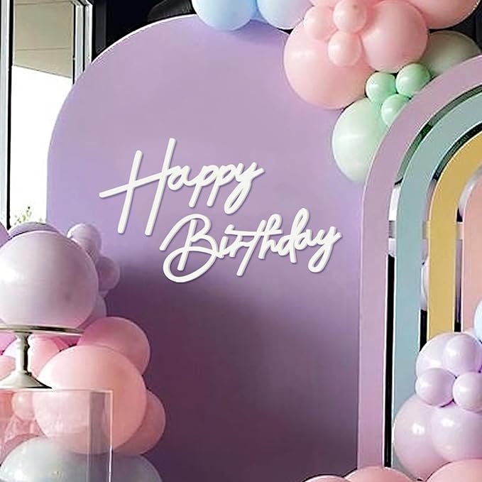 Happy Birthday Sign for Backdrop by MASTRON