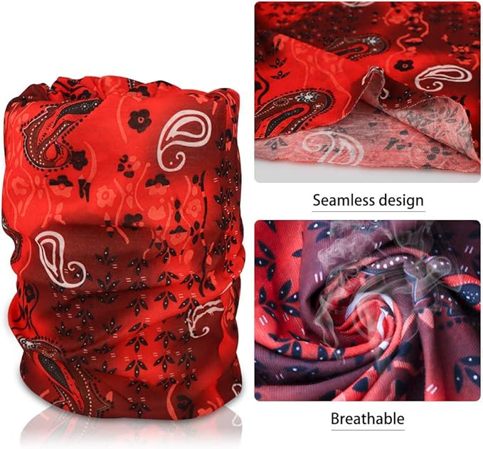 Face Mask Bandanas Neck Gaiter Headwear Magic Scarf Headband for dust Sun Wind