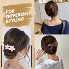 10 Pcs Flat Hair Clips for Women, Lay Flat Claw Clips French Glossy Claw Clips for Thick & Thin Hair No-Slip Hair Claw Strong Hold Barrettes Hair Clamps for Women