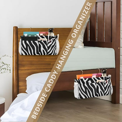 Bedside Caddy Metal Frame Hanging Organizer Bunk Bed Dorm Accessories Hook And - Image 7