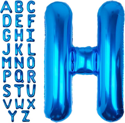 40 Inch Blue Letter H Balloon Big Foil Helium Letter Balloons A-Z | Giant Large by SULALABOO
