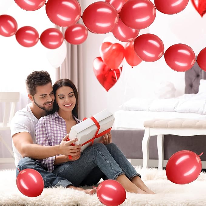 100 Pcs Link Balloon Quick Linking Latex Connected Balloons Linkable - Image 6