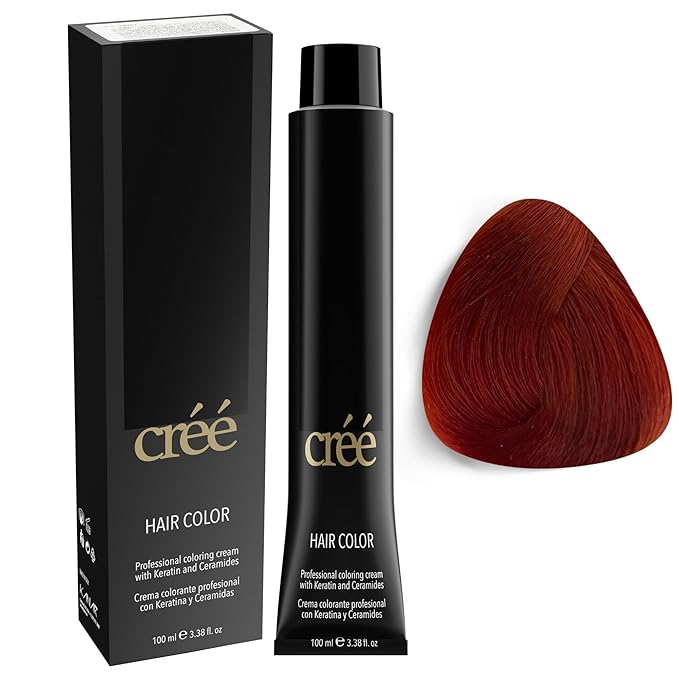 Cree Professional Copper - Permanent Hair Color - Long Lasting, Rich Vibrant - Gray Coverage 100ml - 3.4 fl.oz.