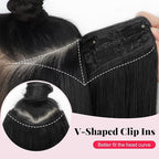 ALXNAN Long Wavy Hair Extensions for Women, Clip in Hair Extensions Clip Ins Soft Full Head Synthetic Hairpieces 20 Inch Light Brown