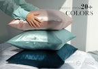 Natural Silk Pillowcase for Hair and Skin with Hidden Zipper, 22 Momme, 600 Thread Count 100% Mulberry Silk Pillowcase, Soft Smooth Both Sided Silk Pillow Cover(Navy Blue, King 20 inch X 36 inch ,1pc)