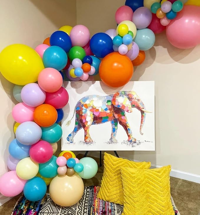 KBZVNAF Rainbow Balloons Latex Party Balloons - Image 4