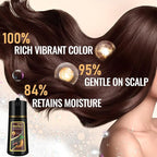Hair Dye Shampoo for Women & Men - 3-in-1 Hair Color & Care, Gentle Covers Gray Hair in Minutes, Easy At-Home Color Shampoo Hair Dye, Formulated for Color Treated Hair, 16.9 Fl Oz (Chestnut Brown)