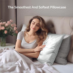 INFIIXSO Mulberry Silk Pillowcase for Hair and Skin, Silk Pillow Cases Queen Size with Hidden Zipper 20x30 Inches, Ultra Smooth and Soft Cooling Pillow Cases for Hot Sleepers(Light Grey, 1 Pack)